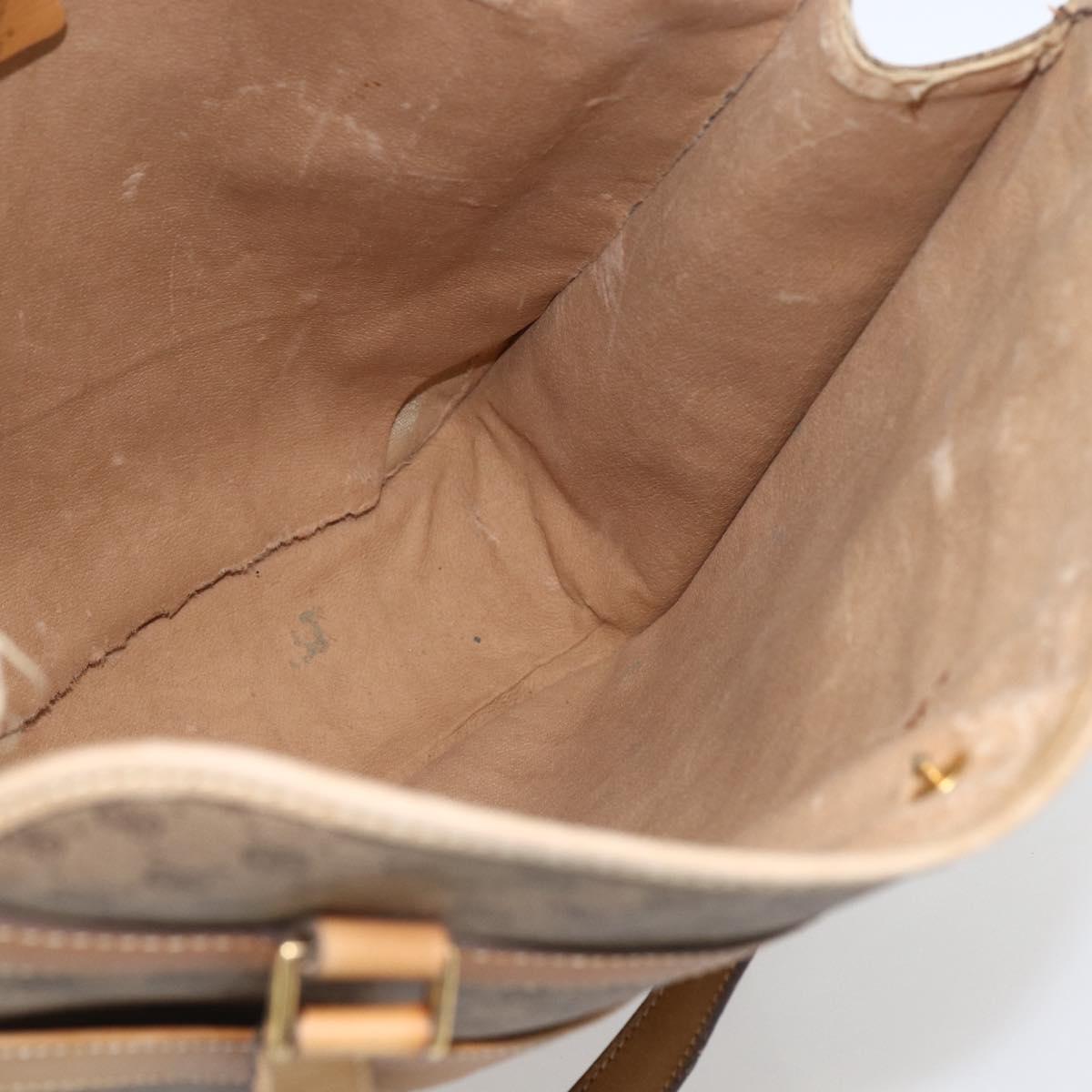 GUCCI Micro GG Supreme Tote Bag PVC Leather Beige Gold 002 14 4428 Auth bs32888