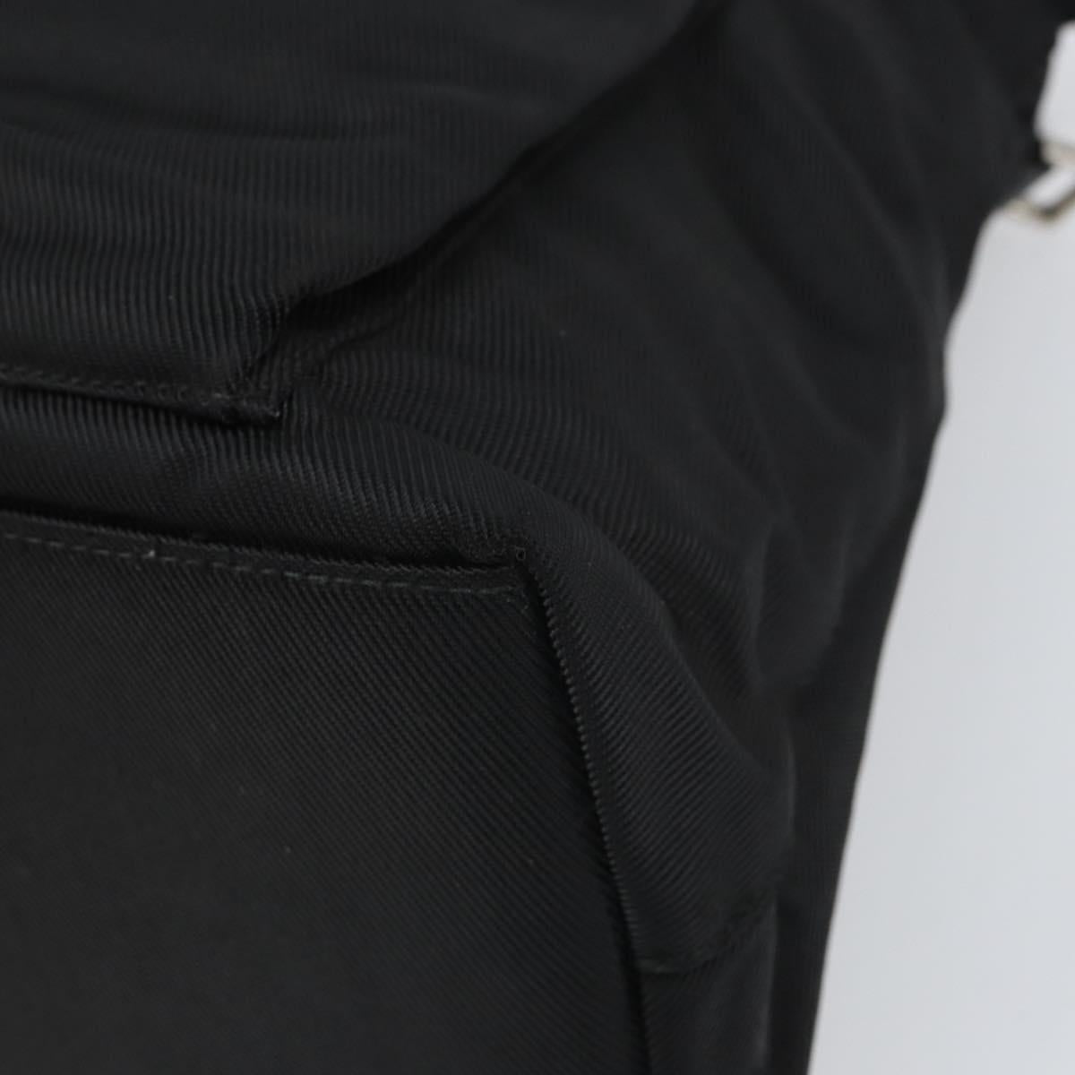 GUCCI Bamboo Hand Bag Canvas Black Silver 002 2122 0508 Auth bs32890