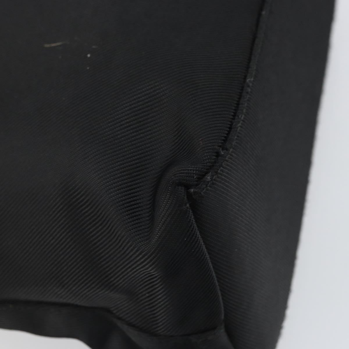 GUCCI Bamboo Hand Bag Canvas Black Silver 002 2122 0508 Auth bs32890