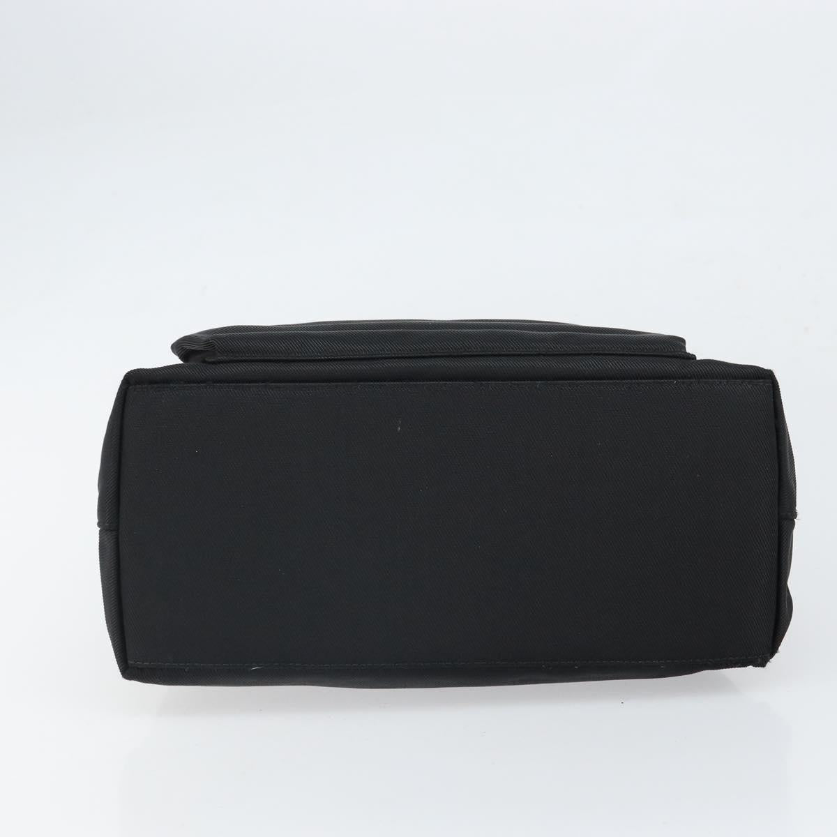 GUCCI Bamboo Hand Bag Canvas Black Silver 002 2122 0508 Auth bs32890