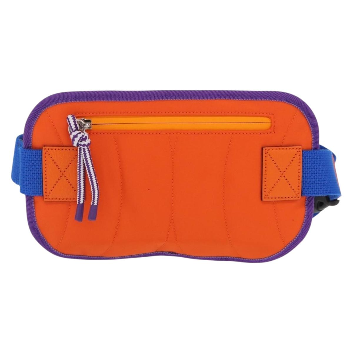 GUCCI Waist bag Nylon Purple Silver 752102 Auth bs32891V