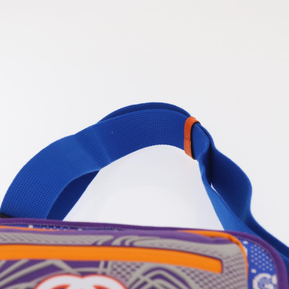 GUCCI Waist bag Nylon Purple Silver 752102 Auth bs32891V