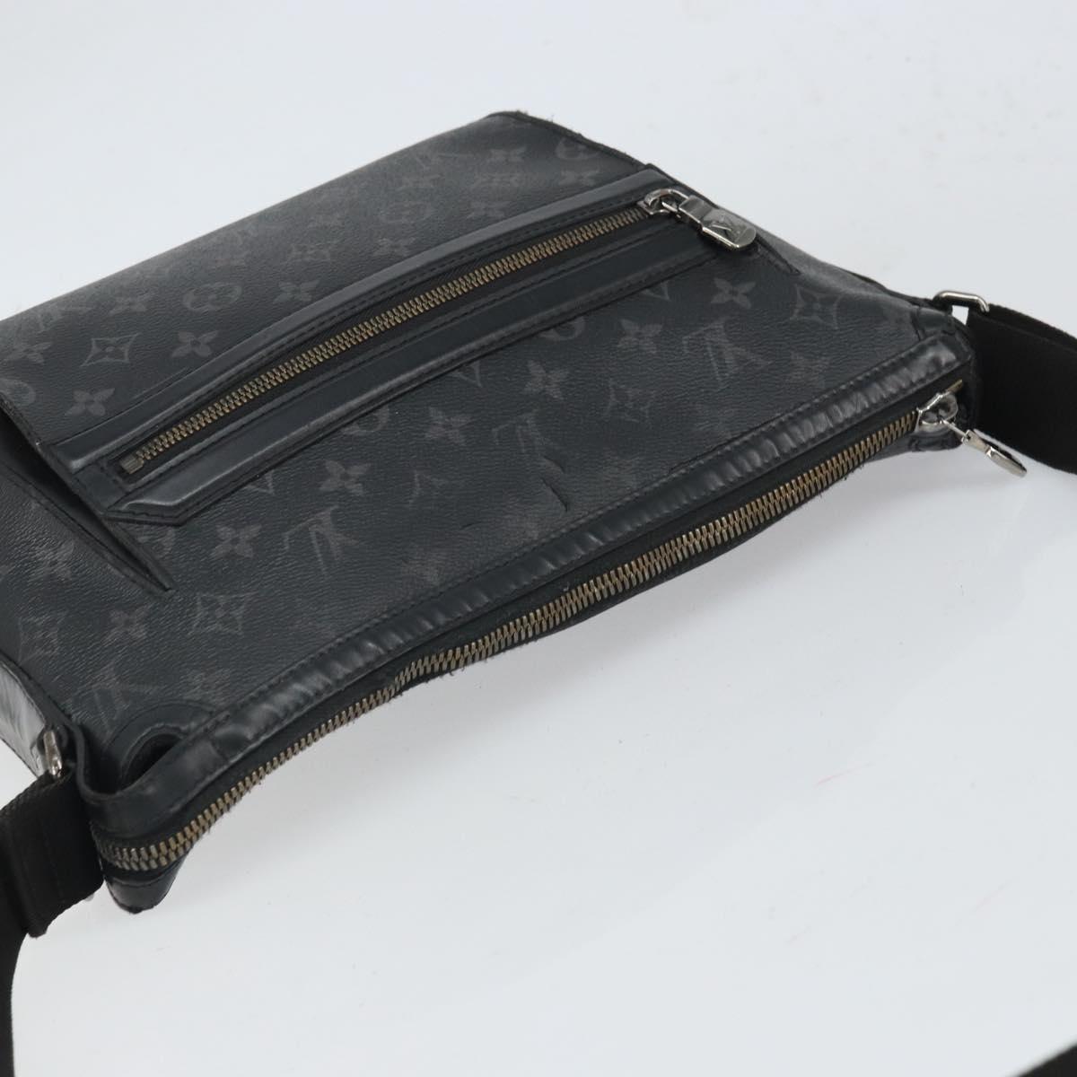 LOUIS VUITTON Monogram Eclipse Odyssey Messenger PM Bag M44223 LV Auth bs32897