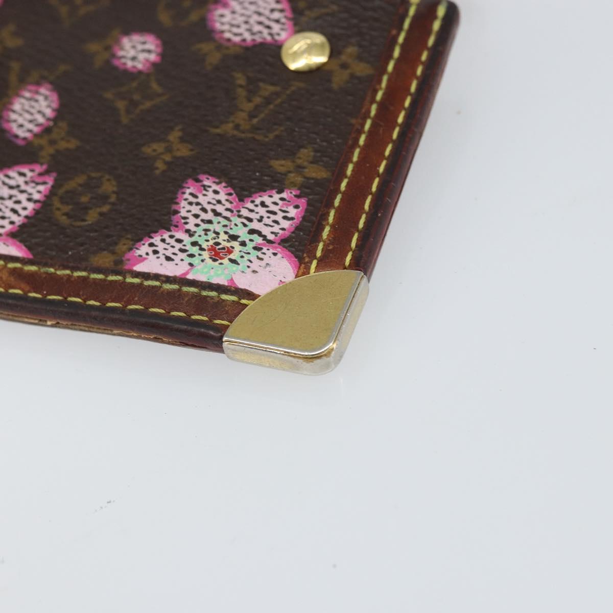 LOUIS VUITTON Monogram Cherry Blossom Pochette Cles Purse M92015 LV Auth bs32899