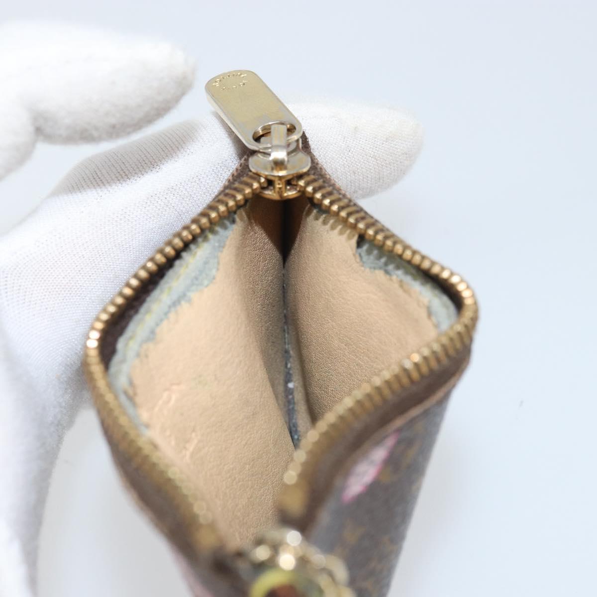 LOUIS VUITTON Monogram Cherry Blossom Pochette Cles Purse M92015 LV Auth bs32899