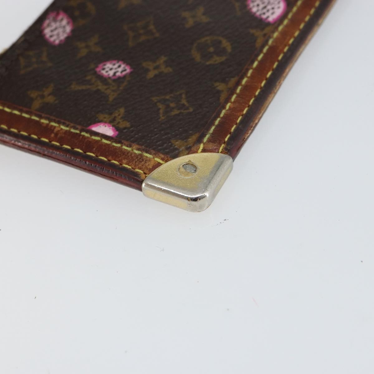 LOUIS VUITTON Monogram Cherry Blossom Pochette Cles Purse M92015 LV Auth bs32899