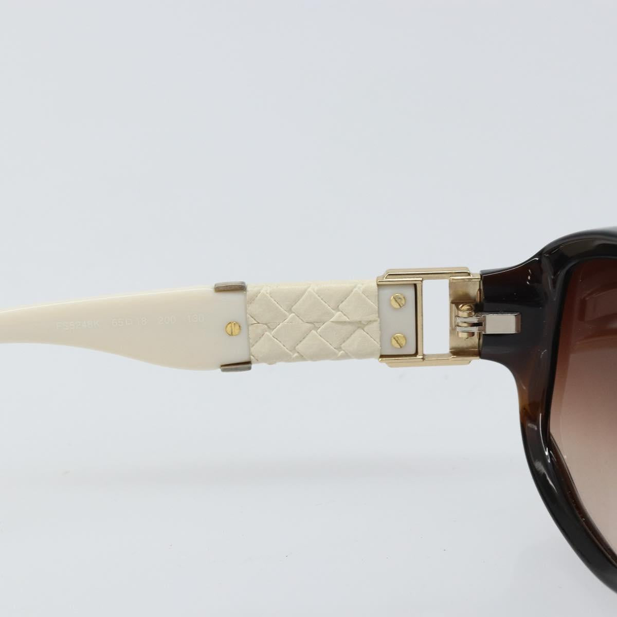 FENDI Sunglasses plastic Brown Auth bs32913