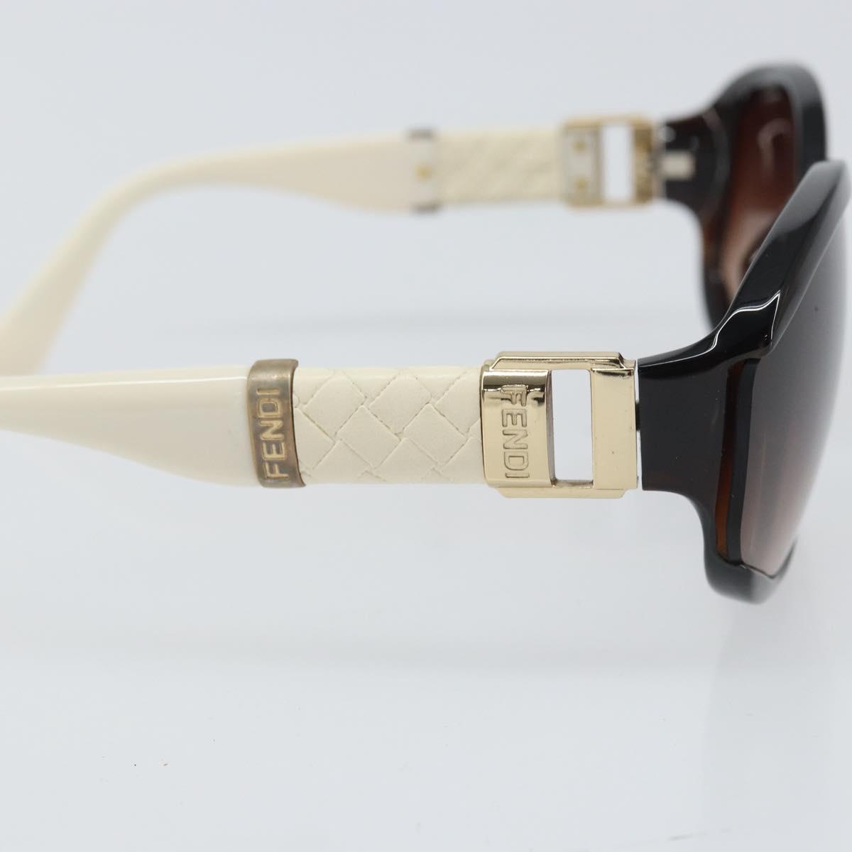 FENDI Sunglasses plastic Brown Auth bs32913