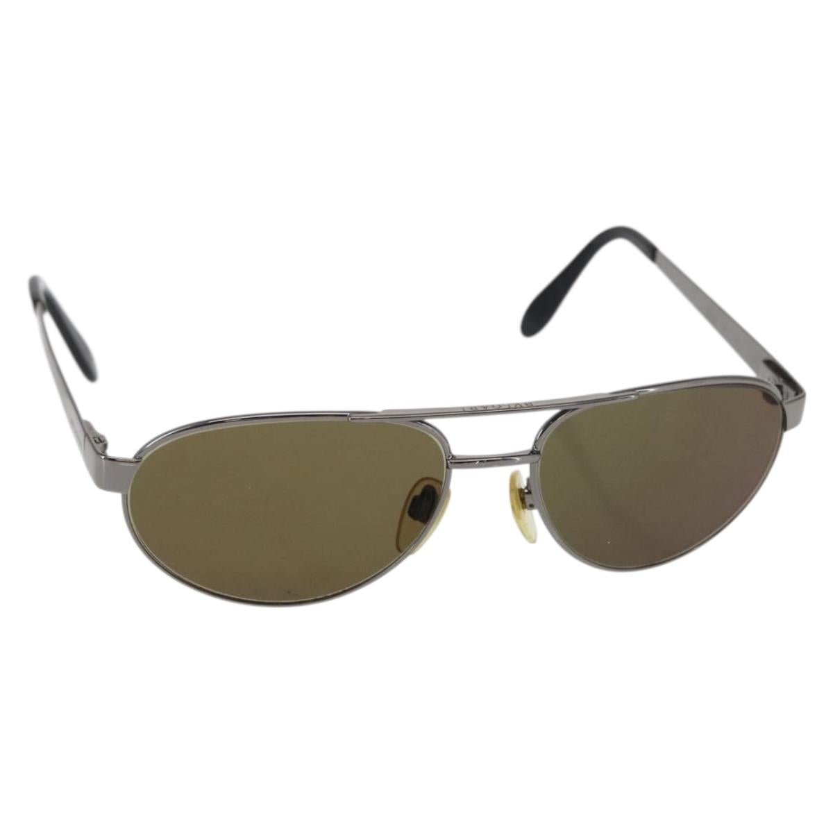 BVLGARI Sunglasses metal Brown Auth bs32914
