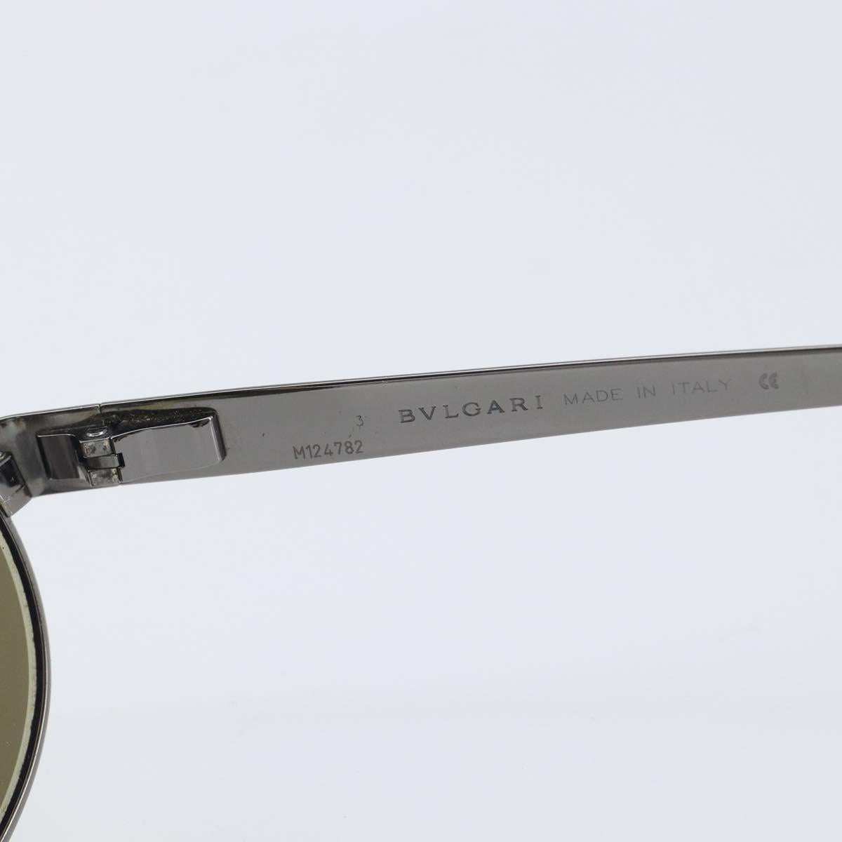 BVLGARI Sunglasses Metal Brown Auth bs32914