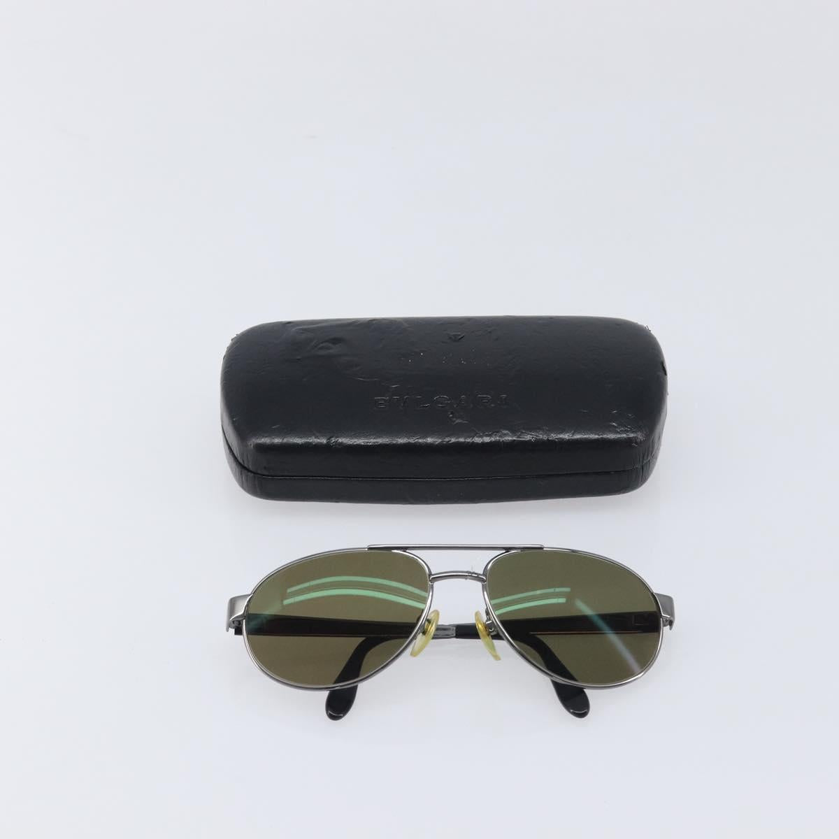 BVLGARI Sunglasses Metal Brown Auth bs32914