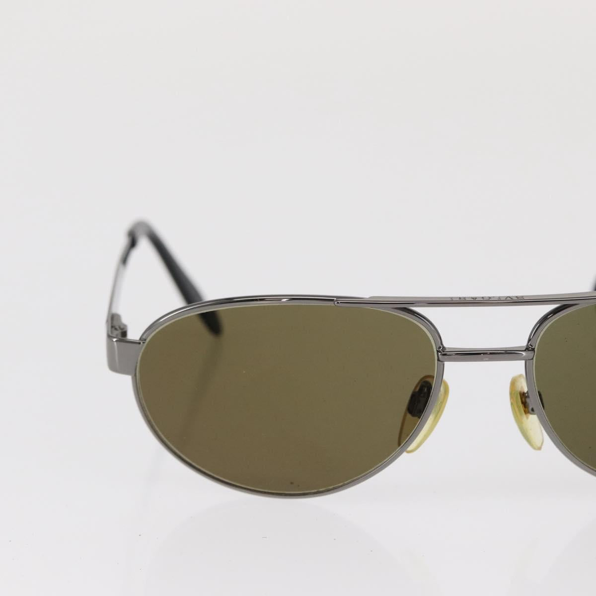 BVLGARI Sunglasses metal Brown Auth bs32914