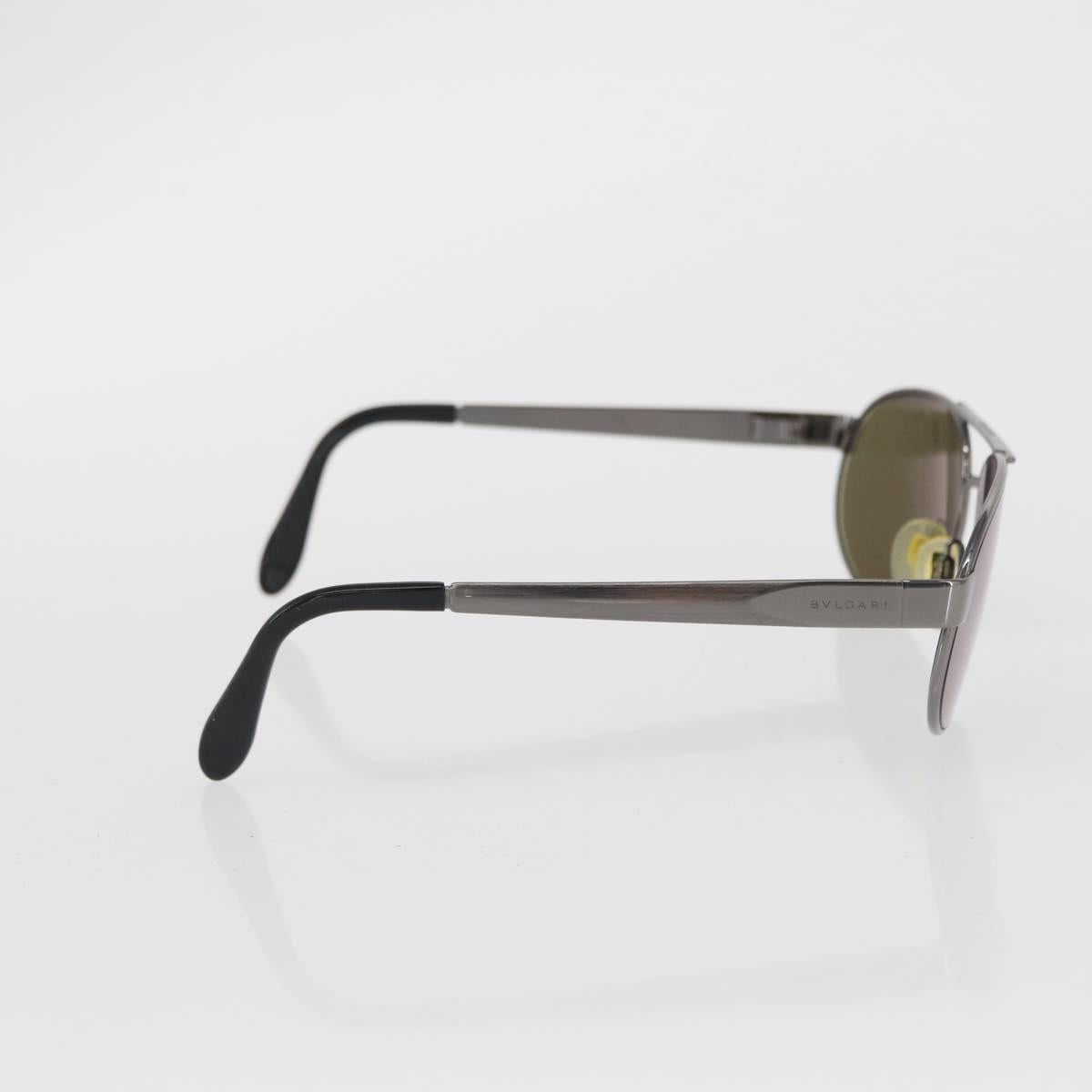 BVLGARI Sunglasses metal Brown Auth bs32914