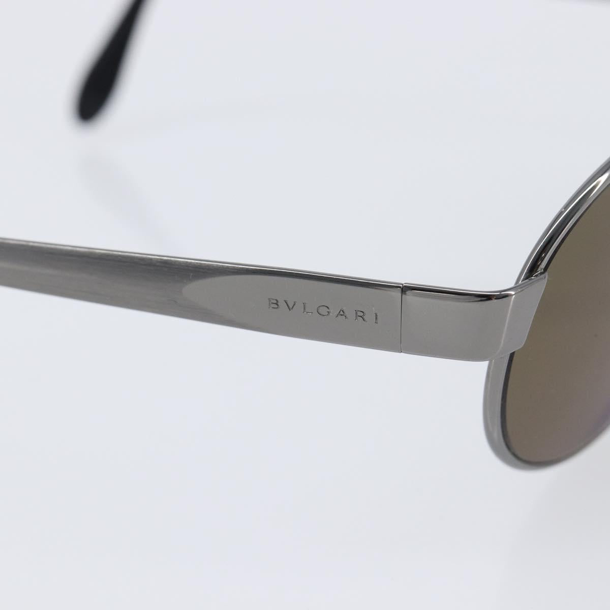 BVLGARI Sunglasses Metal Brown Auth bs32914