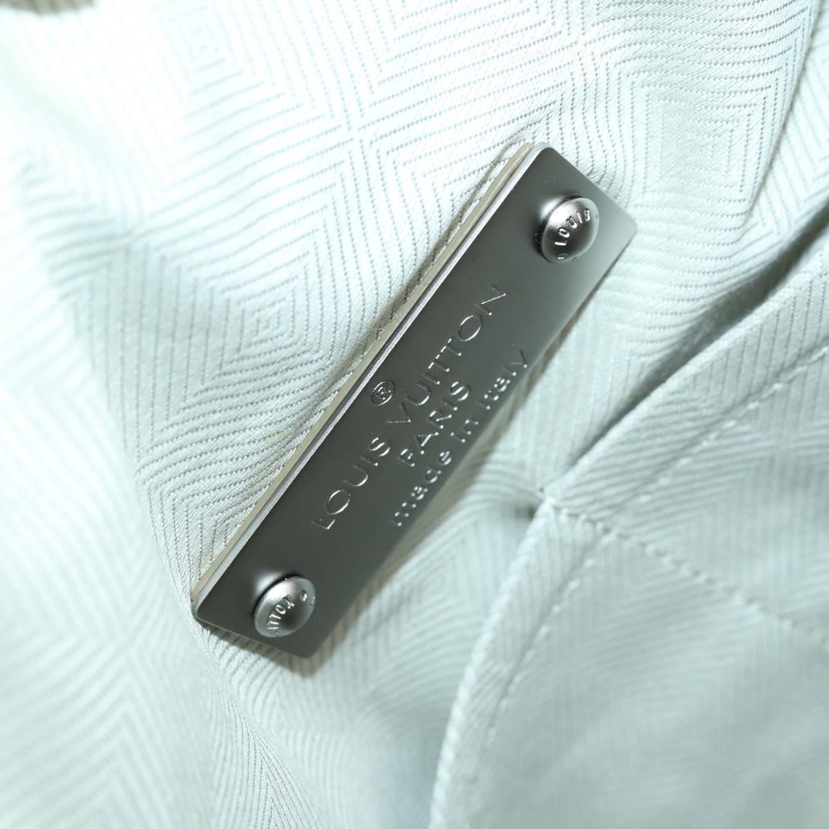 LOUIS VUITTON Boston Bag Suede Beige LV Auth bs32919