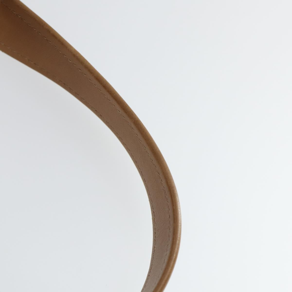 LOUIS VUITTON Boston Bag Suede Beige LV Auth bs32919