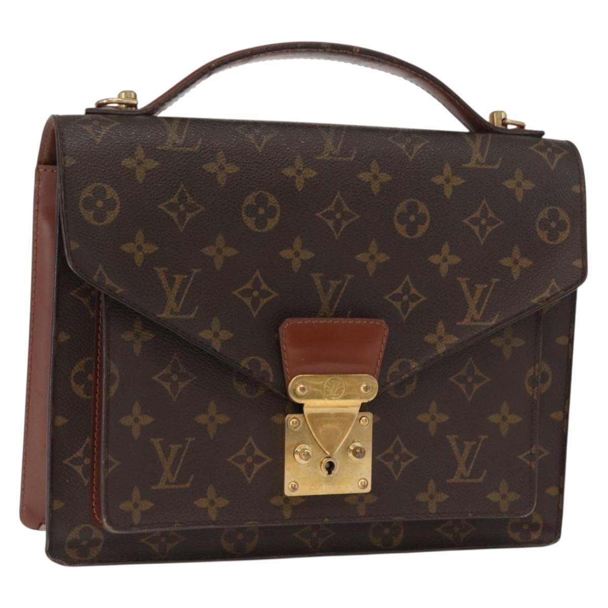 LOUIS VUITTON Monogram Monceau Hand Bag 2way M51185 LV Auth bs32927