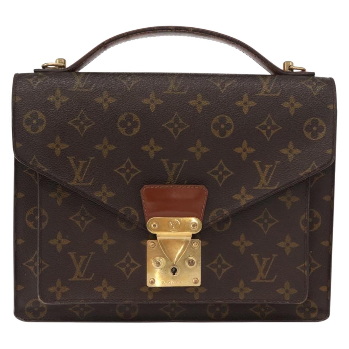LOUIS VUITTON Monogram Monceau Hand Bag 2way M51185 LV Auth bs32927