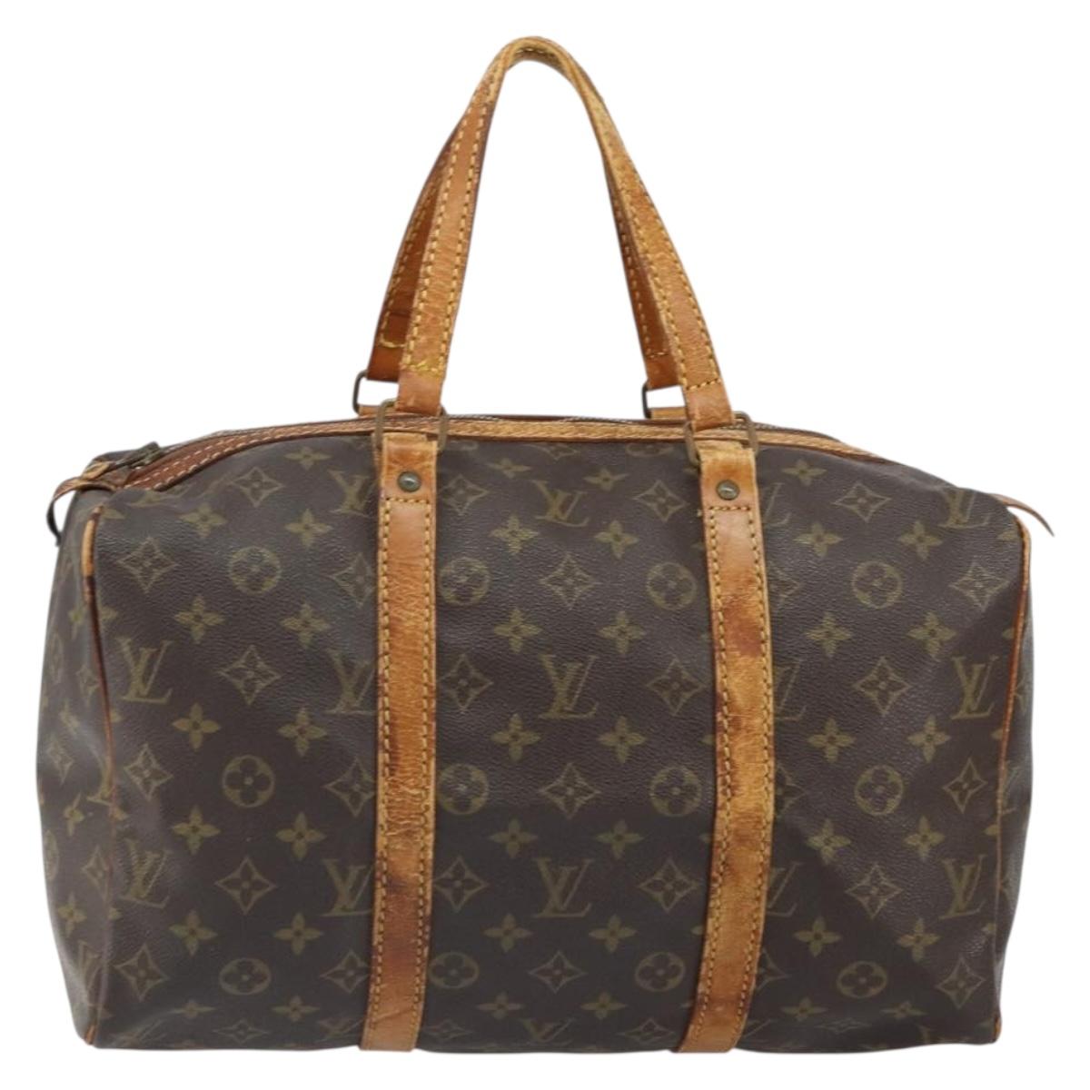 LOUIS VUITTON Monogram Sac Souple 35 Boston Bag M41626 LV Auth bs32932