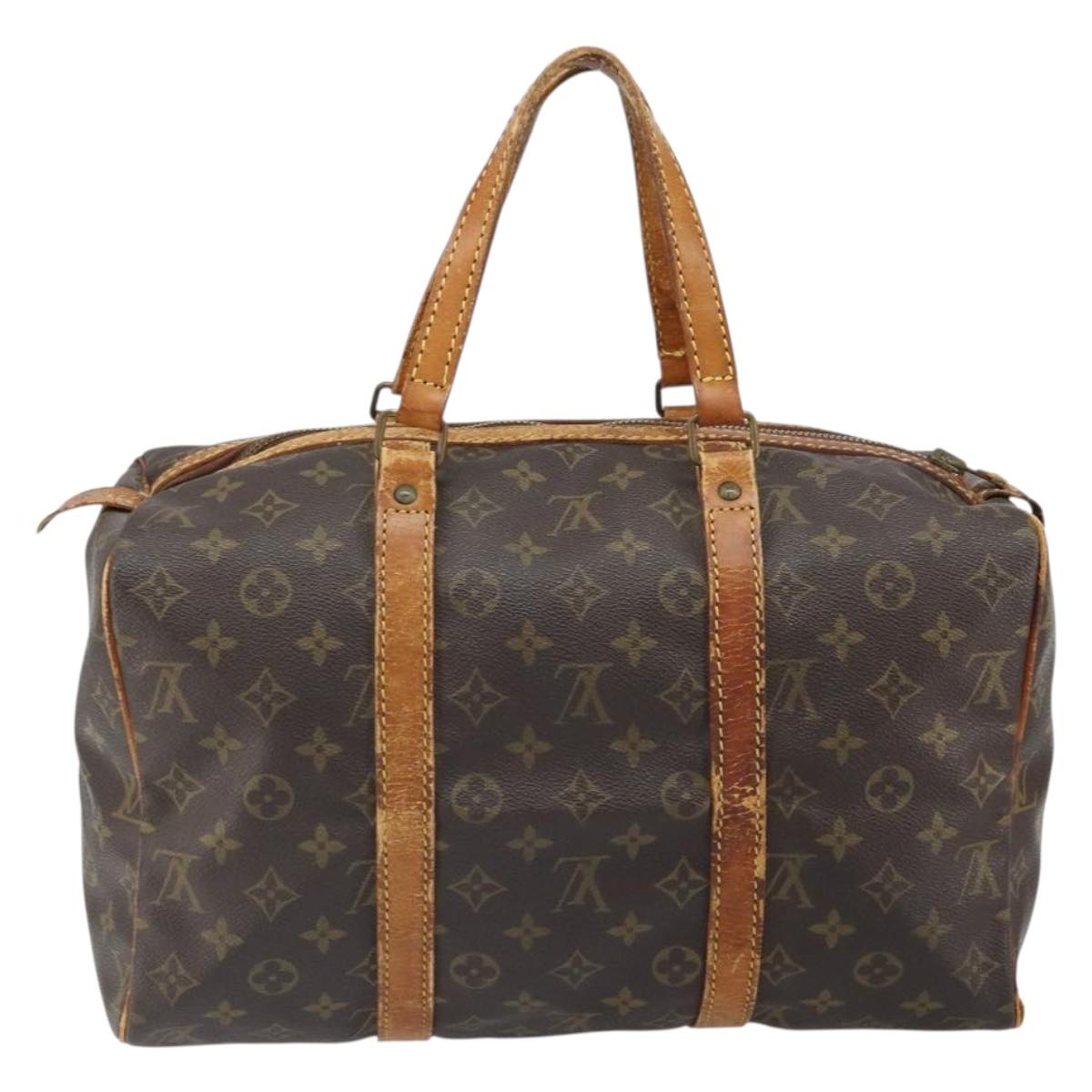 LOUIS VUITTON Monogram Sac Souple 35 Boston Bag M41626 LV Auth bs32932