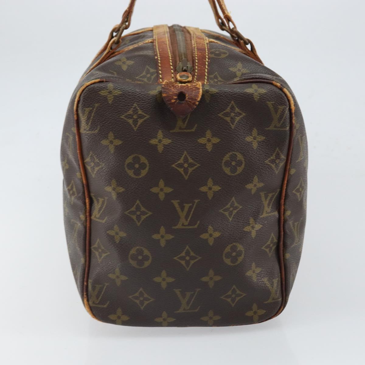 LOUIS VUITTON Monogram Sac Souple 35 Boston Bag M41626 LV Auth bs32932