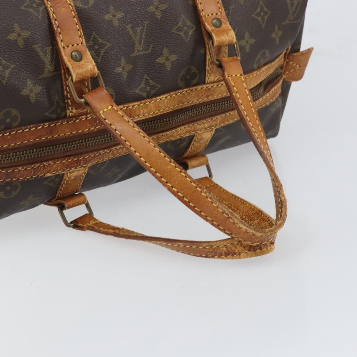 LOUIS VUITTON Monogram Sac Souple 35 Boston Bag M41626 LV Auth bs32932