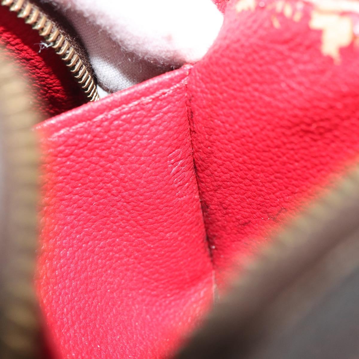 LOUIS VUITTON Damier Ebene Pochette Cosmetic PM Pouch N47516 LV Auth bs32938