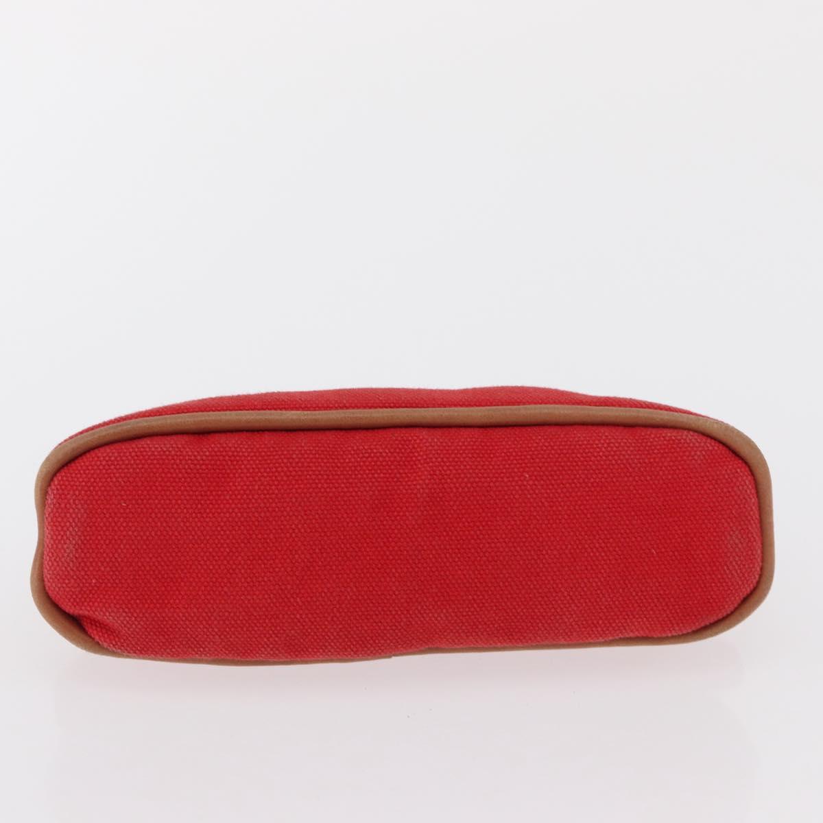 HERMES Bolide PM Pouch Canvas Red Auth bs32951