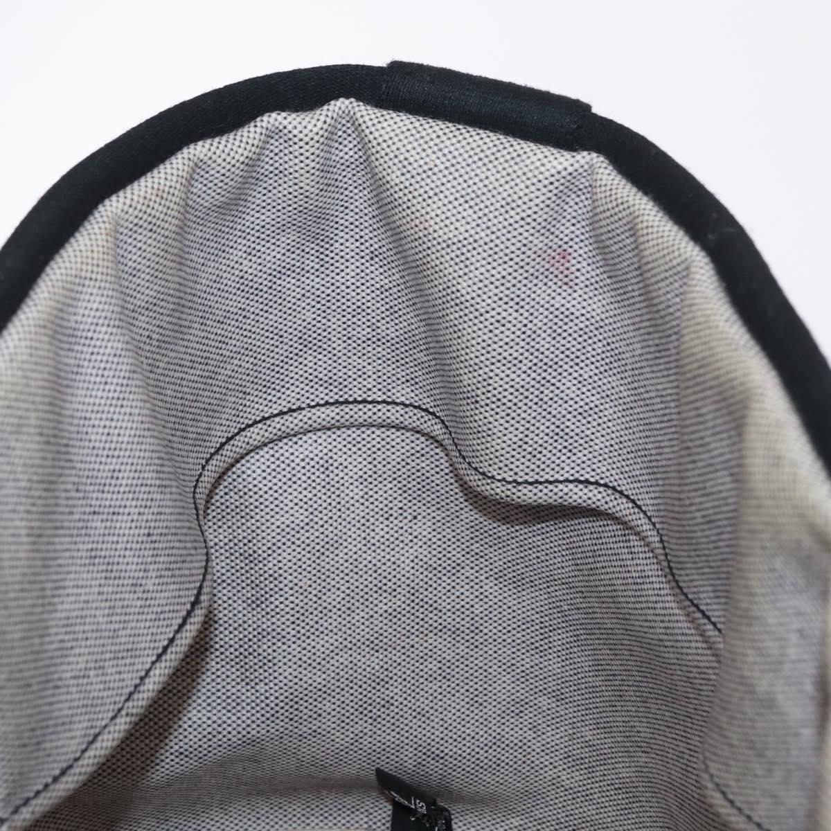 HERMES Sac テ bichette Hand Bag Canvas Gray Auth bs32952
