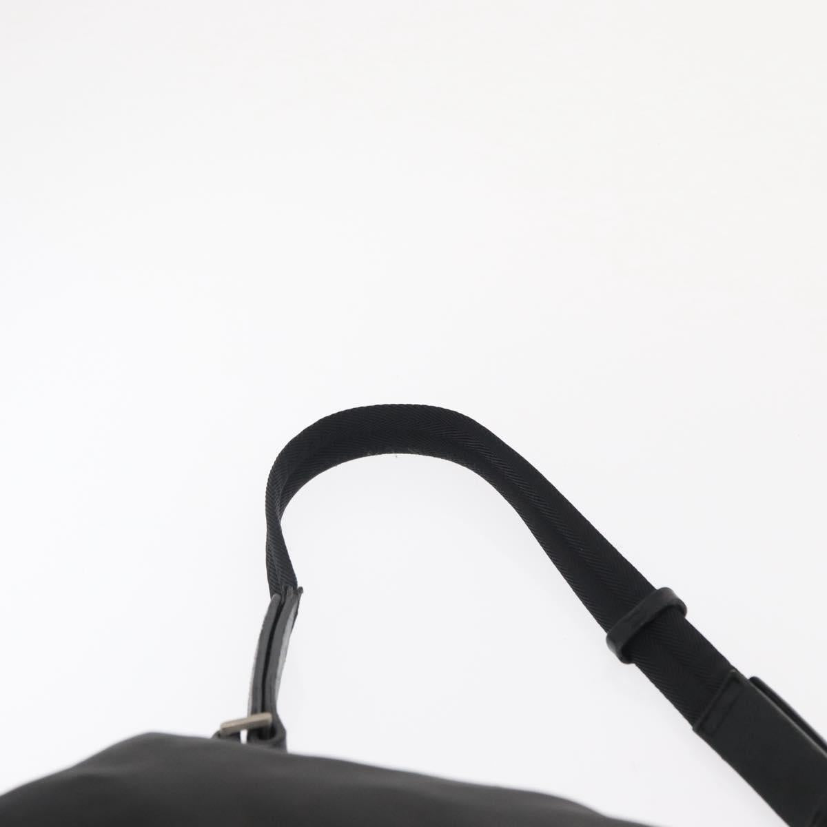 PRADA Shoulder Bag Nylon Black Silver Auth bs32954