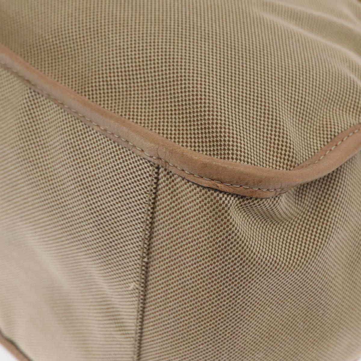 Chloe Harley Hand Bag Canvas Beige Gold Auth bs32961