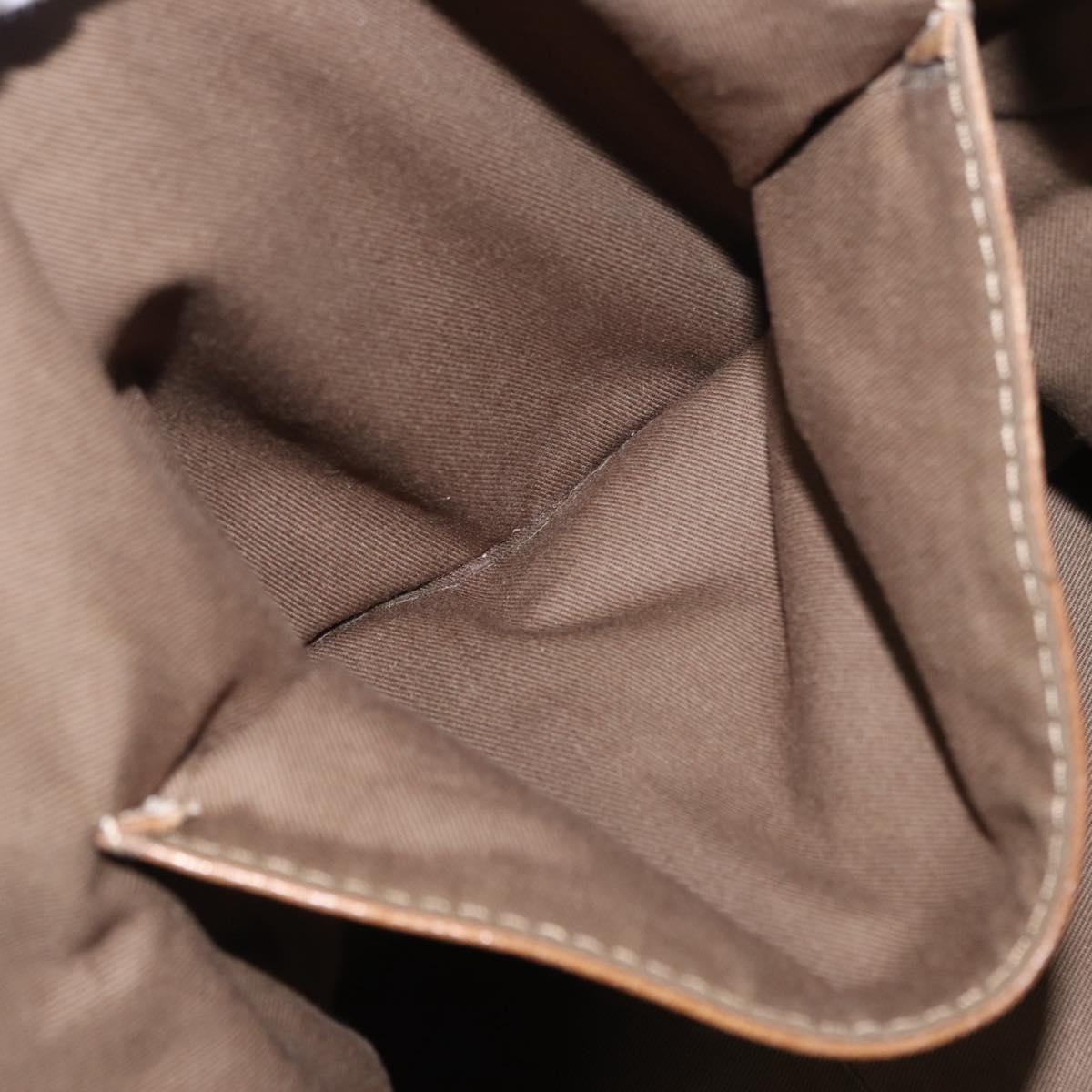 Chloe Harley Hand Bag Canvas Beige Gold Auth bs32961