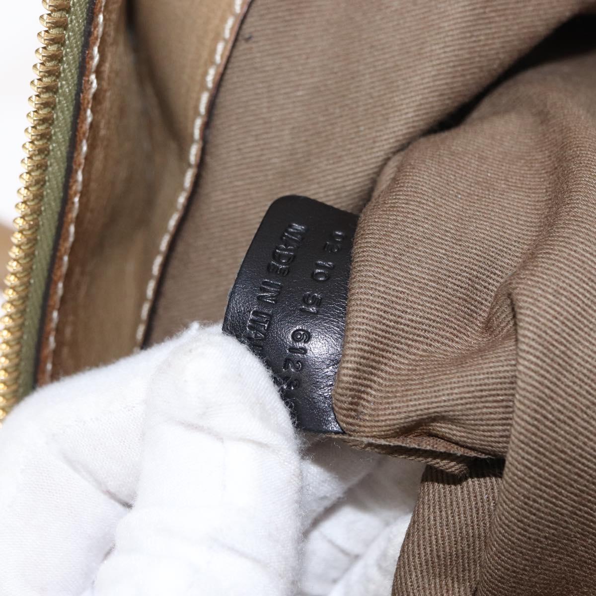 Chloe Harley Hand Bag Canvas Beige Gold Auth bs32961