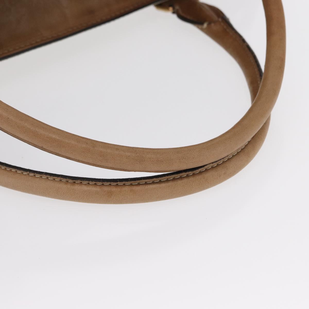 Chloe Harley Hand Bag Canvas Beige Gold Auth bs32961