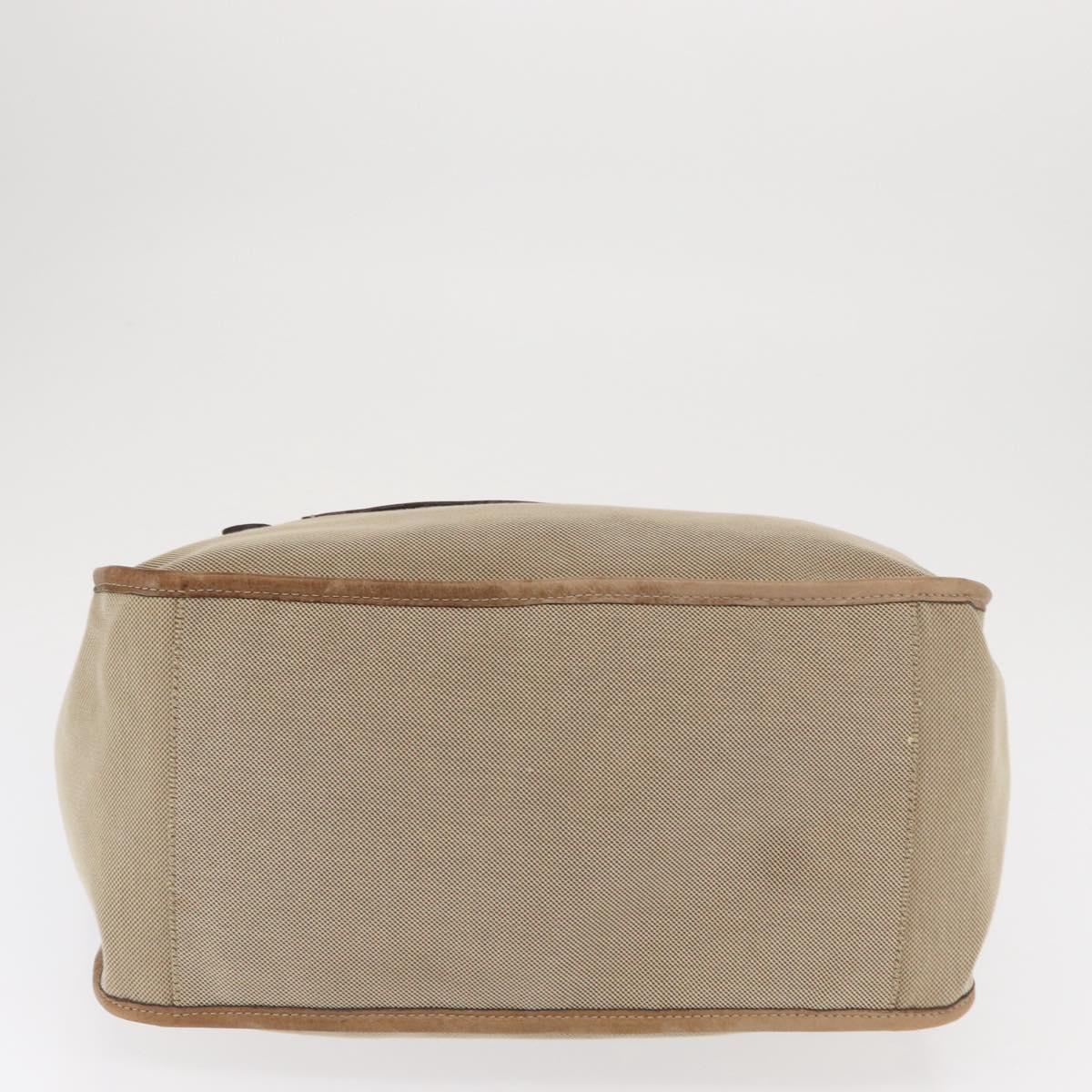 Chloe Harley Hand Bag Canvas Beige Gold Auth bs32961