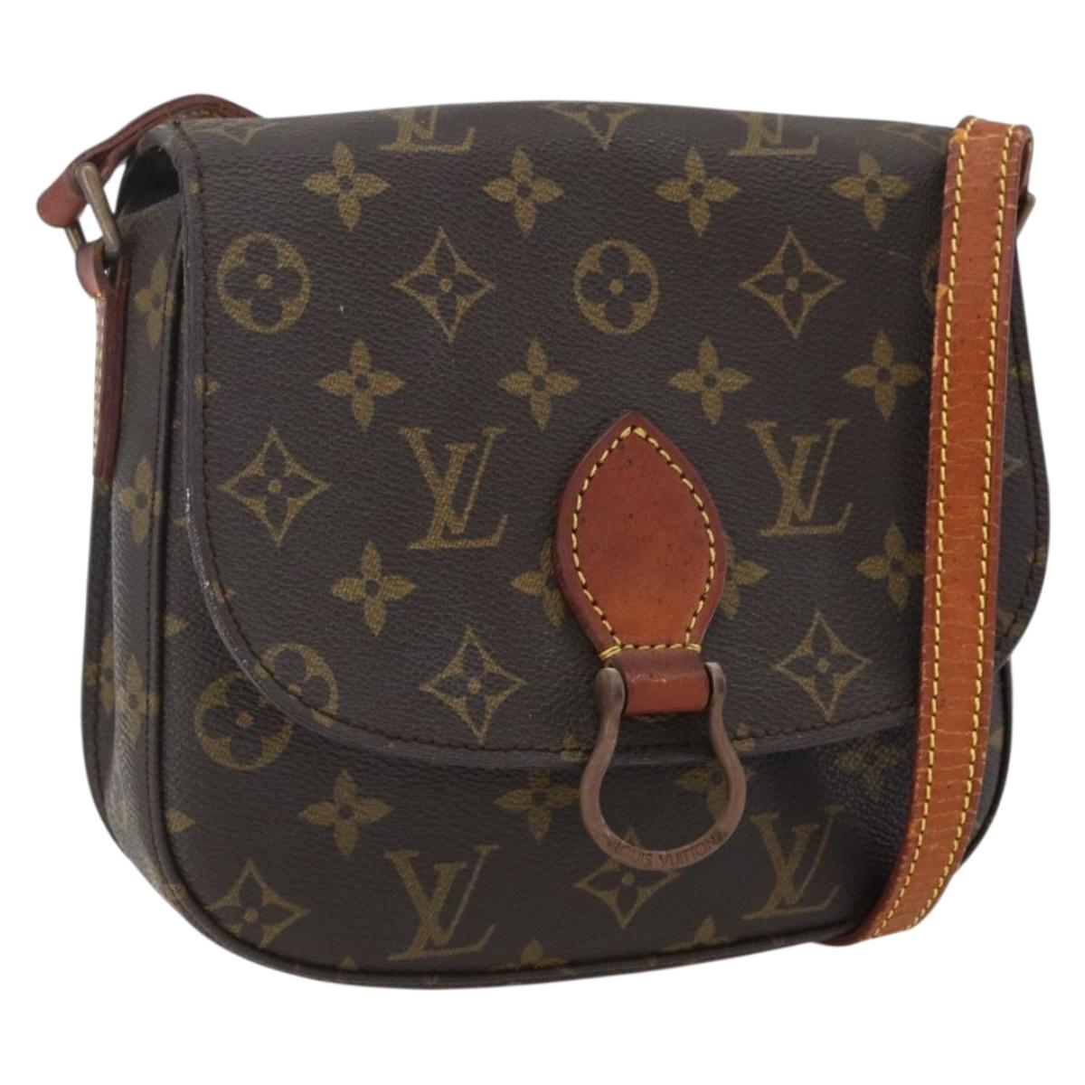 LOUIS VUITTON Monogram Saint Cloud MM Shoulder Bag M51243 LV Auth bs32995