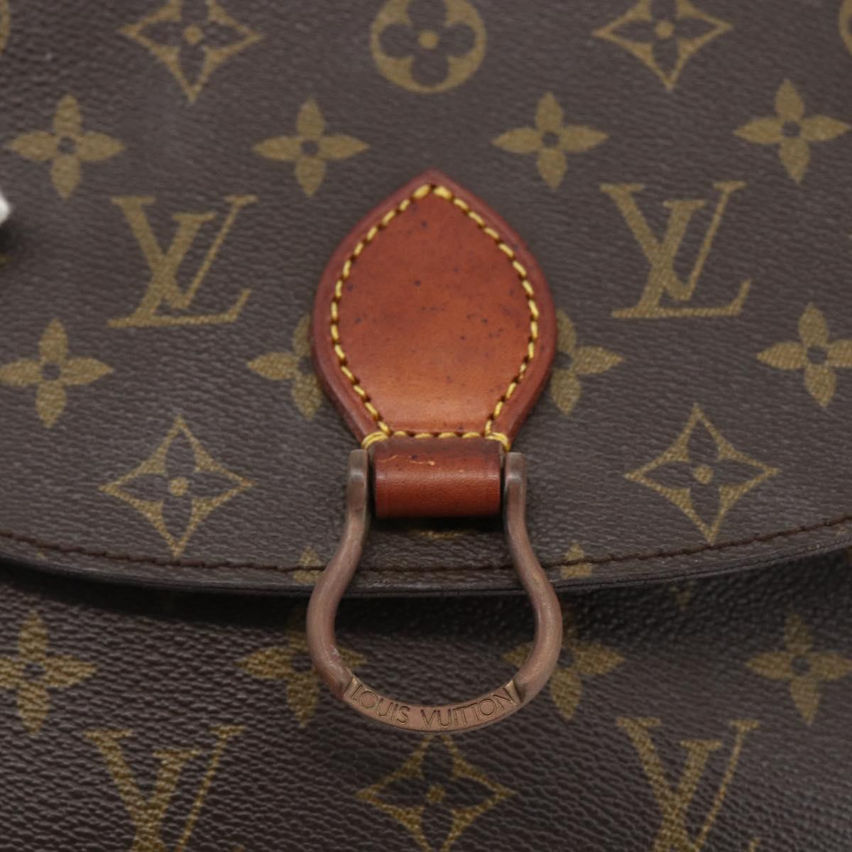 LOUIS VUITTON Monogram Saint Cloud MM Shoulder Bag M51243 LV Auth bs32995