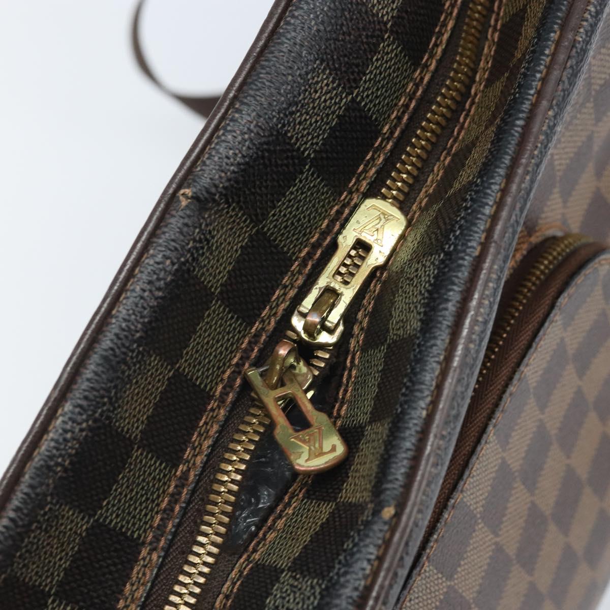 LOUIS VUITTON Damier Ebene Olaf GM Shoulder Bag N41440 LV Auth bs32996