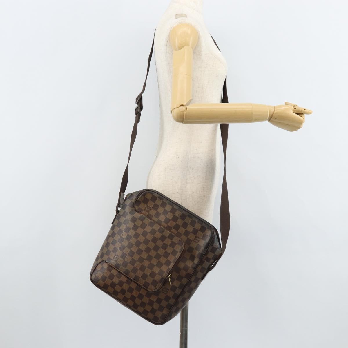LOUIS VUITTON Damier Ebene Olaf GM Shoulder Bag N41440 LV Auth bs32996