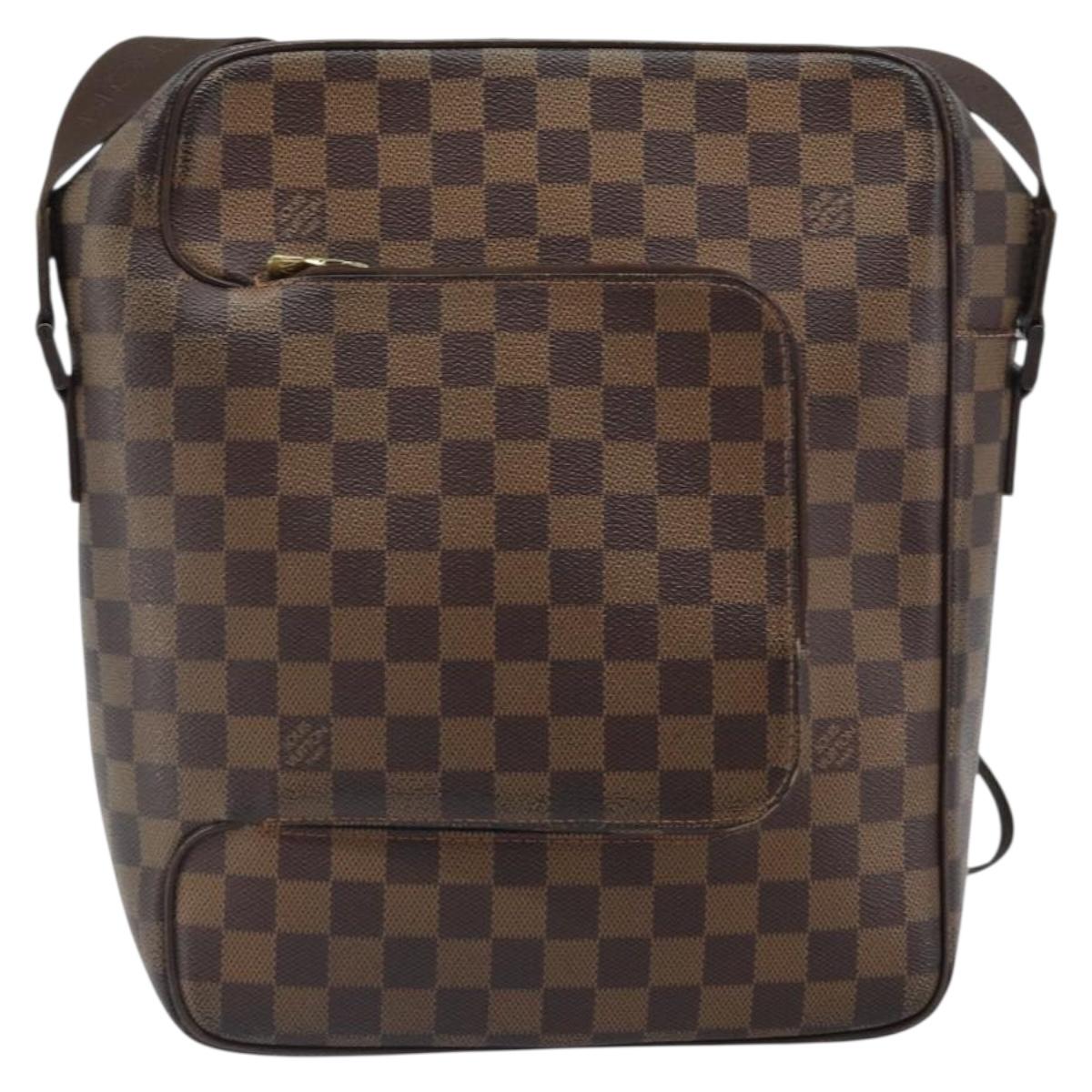 LOUIS VUITTON Damier Ebene Olaf GM Shoulder Bag N41440 LV Auth bs32996