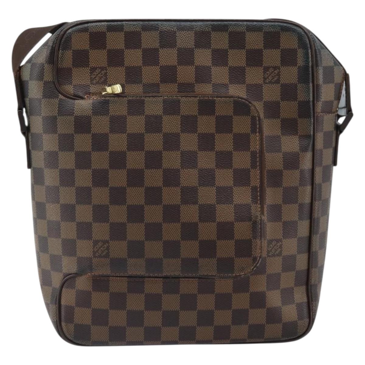 LOUIS VUITTON Damier Ebene Olaf GM Shoulder Bag N41440 LV Auth bs32996
