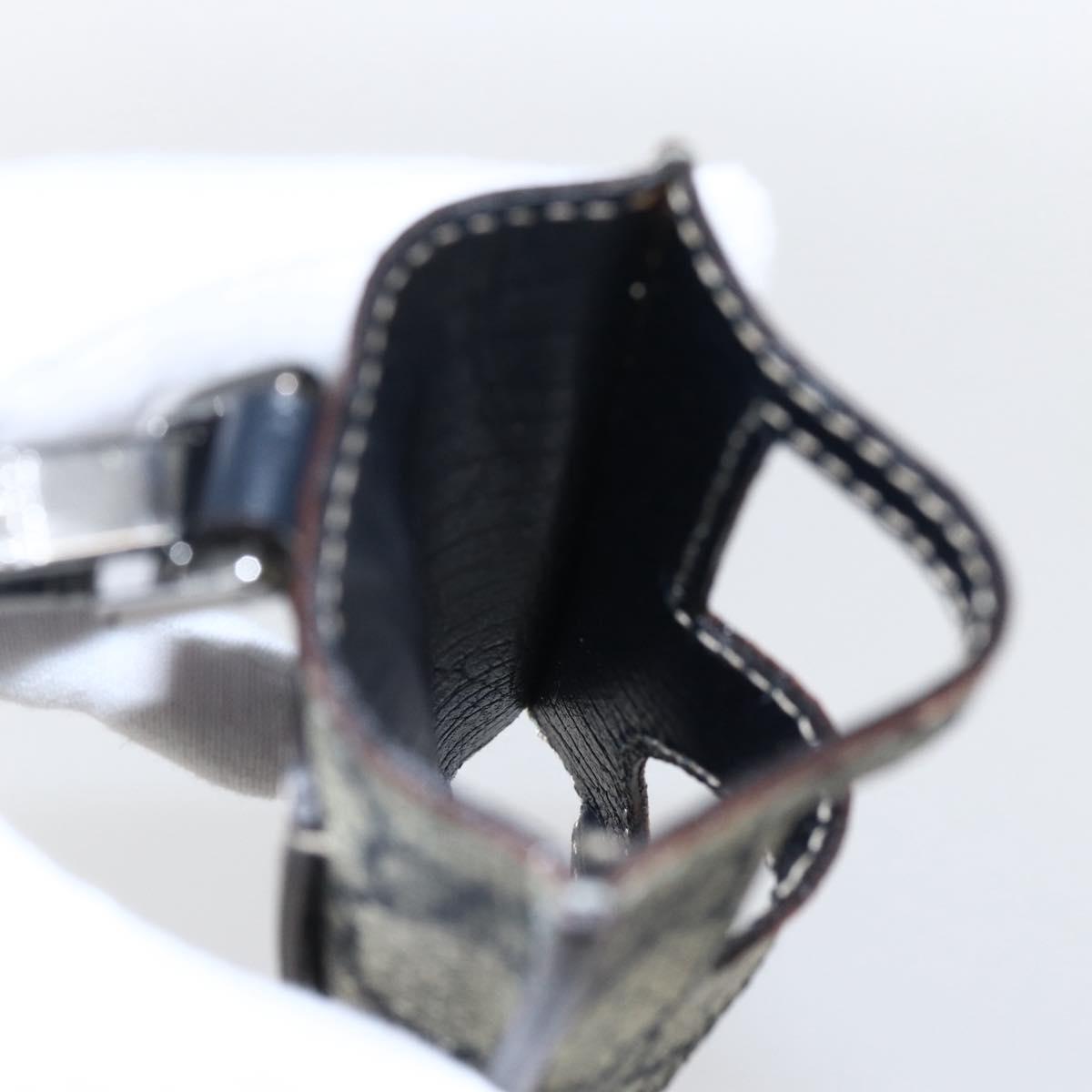 GUCCI GG Supreme Ipod Case Sherry Line Shoulder Bag PVC Navy Red Auth bs33002