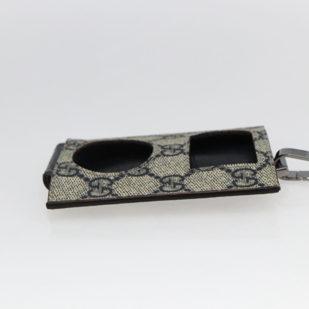 GUCCI GG Supreme Ipod Case Sherry Line Shoulder Bag PVC Navy Red Auth bs33002