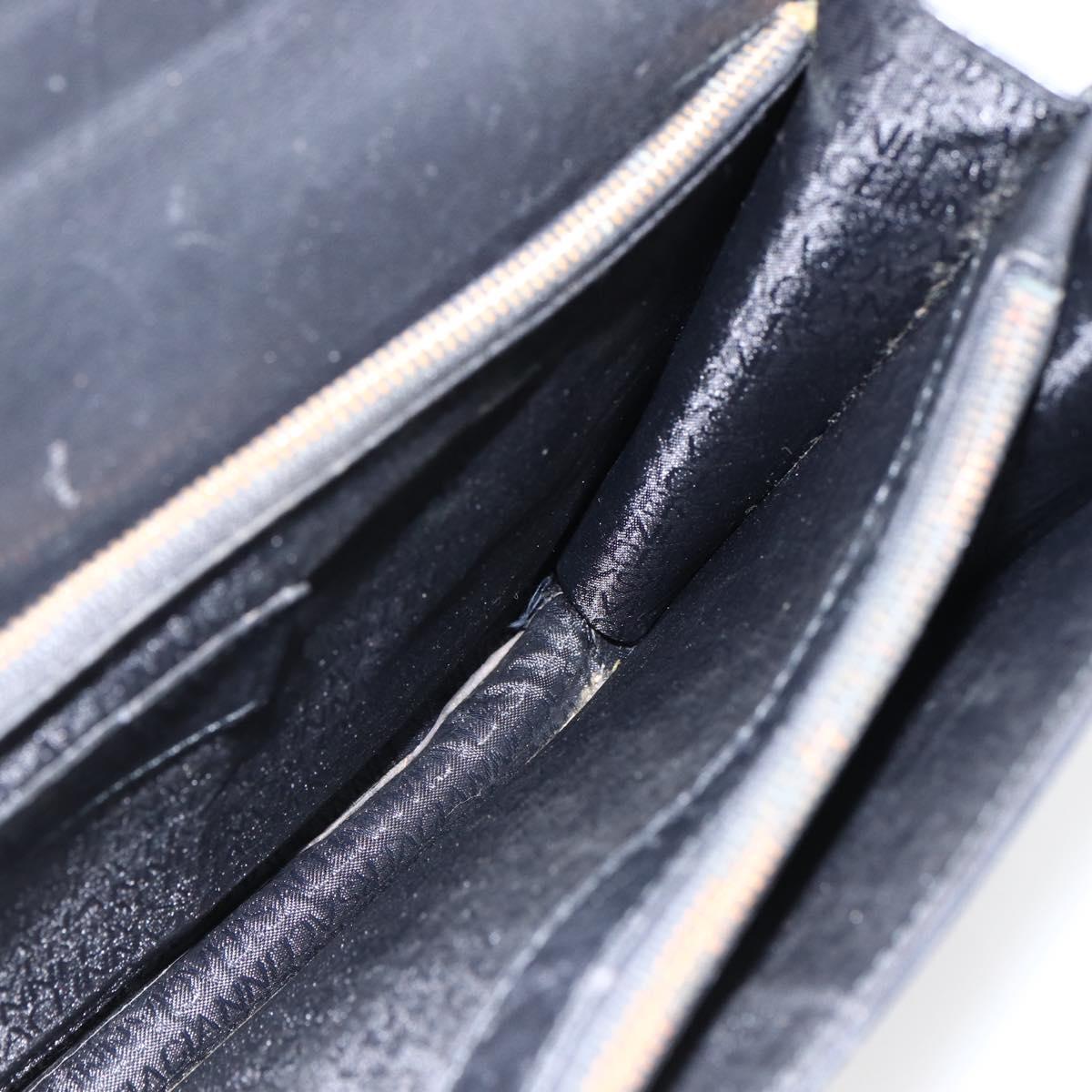 Gianni Versace Hand Bag Leather Black Gold Auth bs33005
