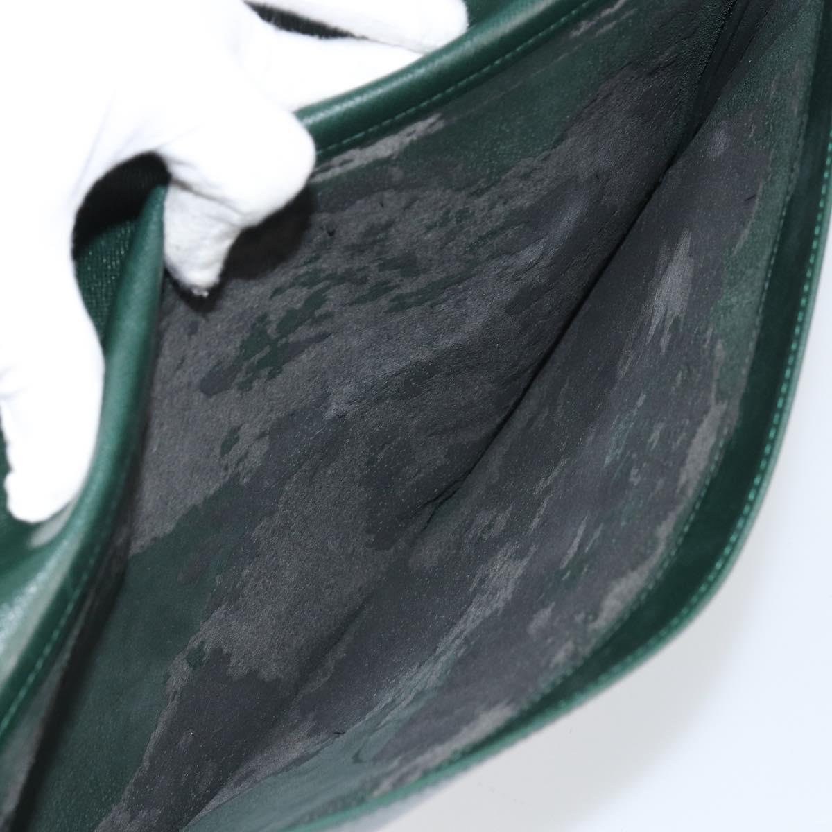 LOUIS VUITTON Taiga Posh Papier Clutch Bag Epicea M64338 LV Auth bs33012