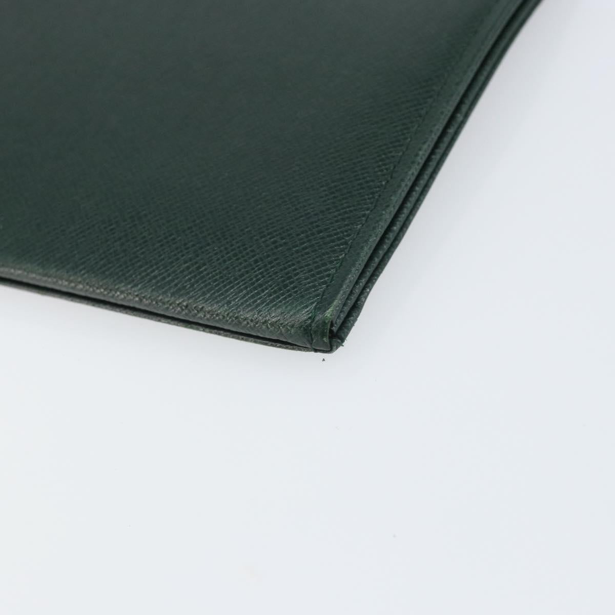 LOUIS VUITTON Taiga Posh Papier Clutch Bag Epicea M64338 LV Auth bs33012