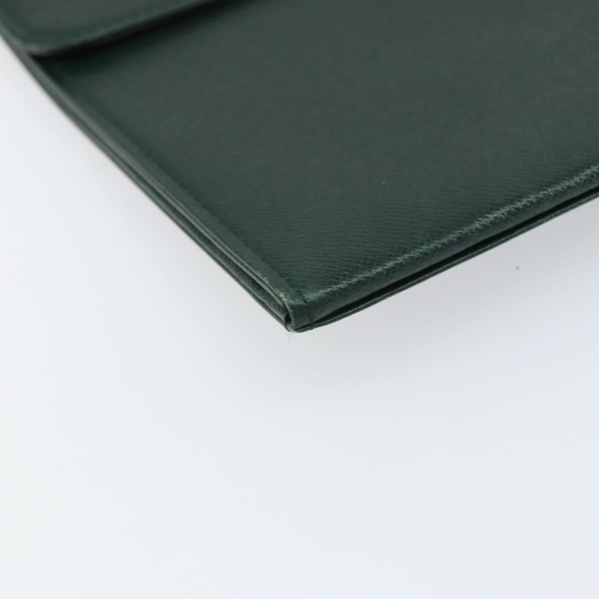 LOUIS VUITTON Taiga Posh Papier Clutch Bag Epicea M64338 LV Auth bs33012