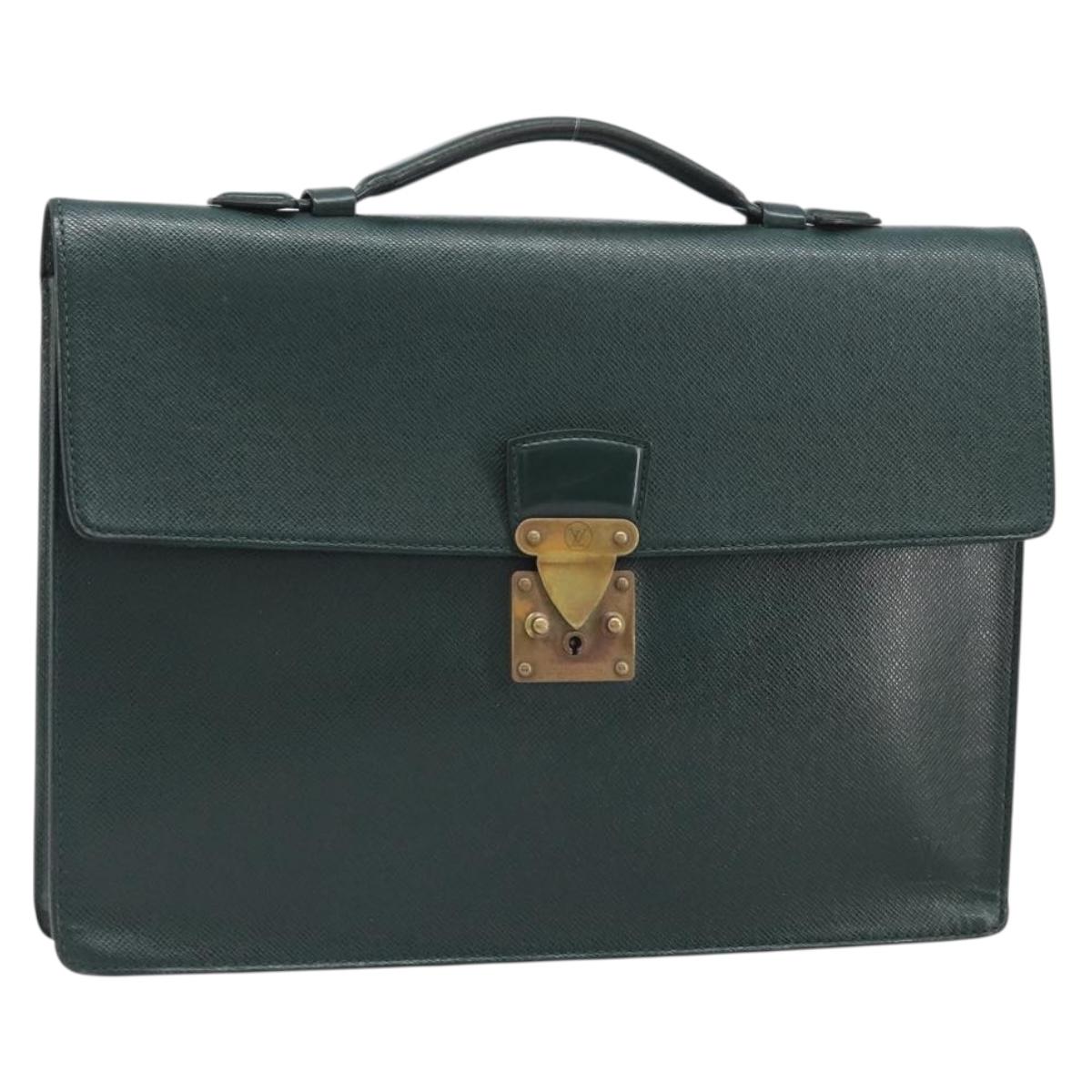 LOUIS VUITTON Taiga Serviette Kourad Business Bag Epicea T16786 LV Auth bs33013