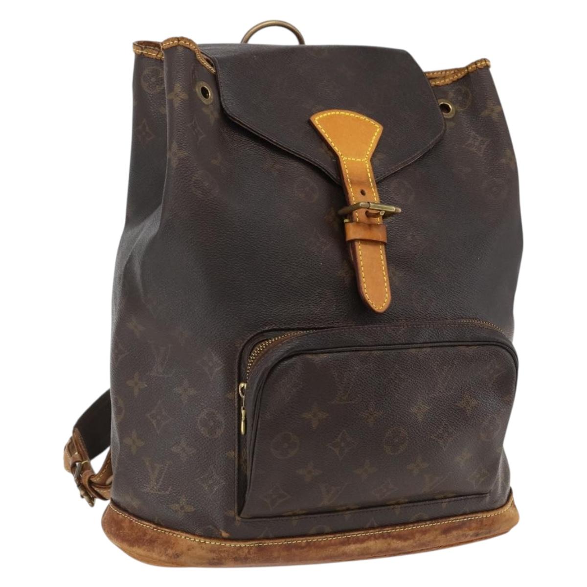 LOUIS VUITTON Monogram Montsouris GM Backpack M51135 LV Auth bs33015