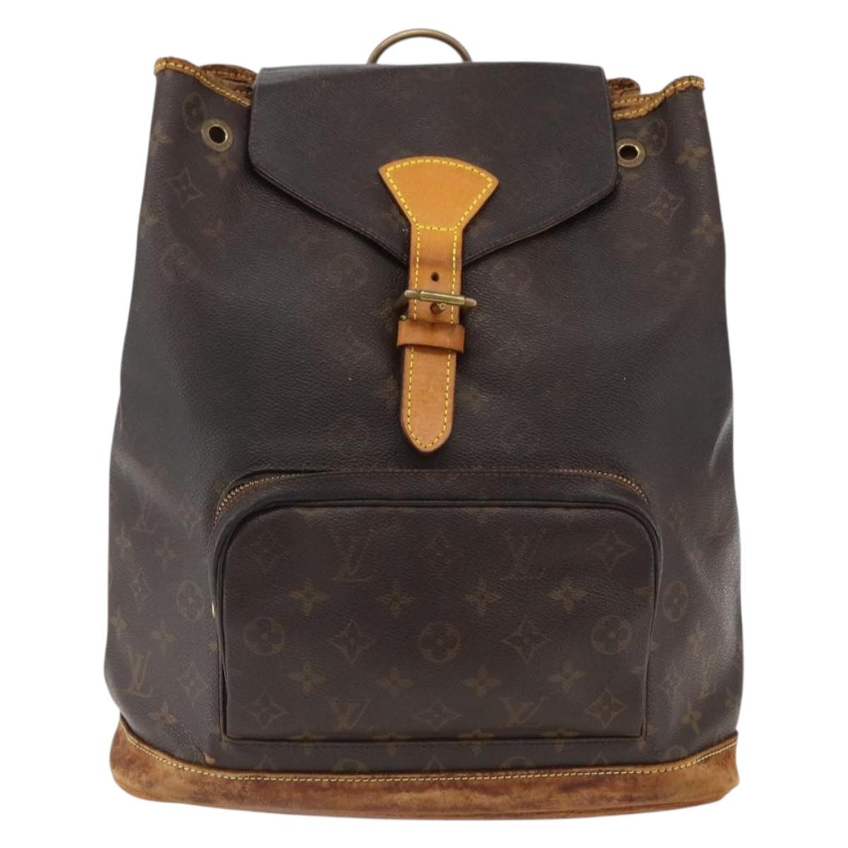 LOUIS VUITTON Monogram Montsouris GM Backpack M51135 LV Auth bs33015